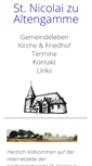 Mobile Screenshot of kirche-altengamme.de